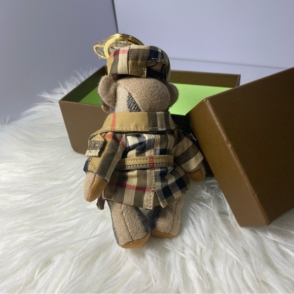 Burberry Beige and Black Teddy Bear Key Holder - Picture 3 of 7